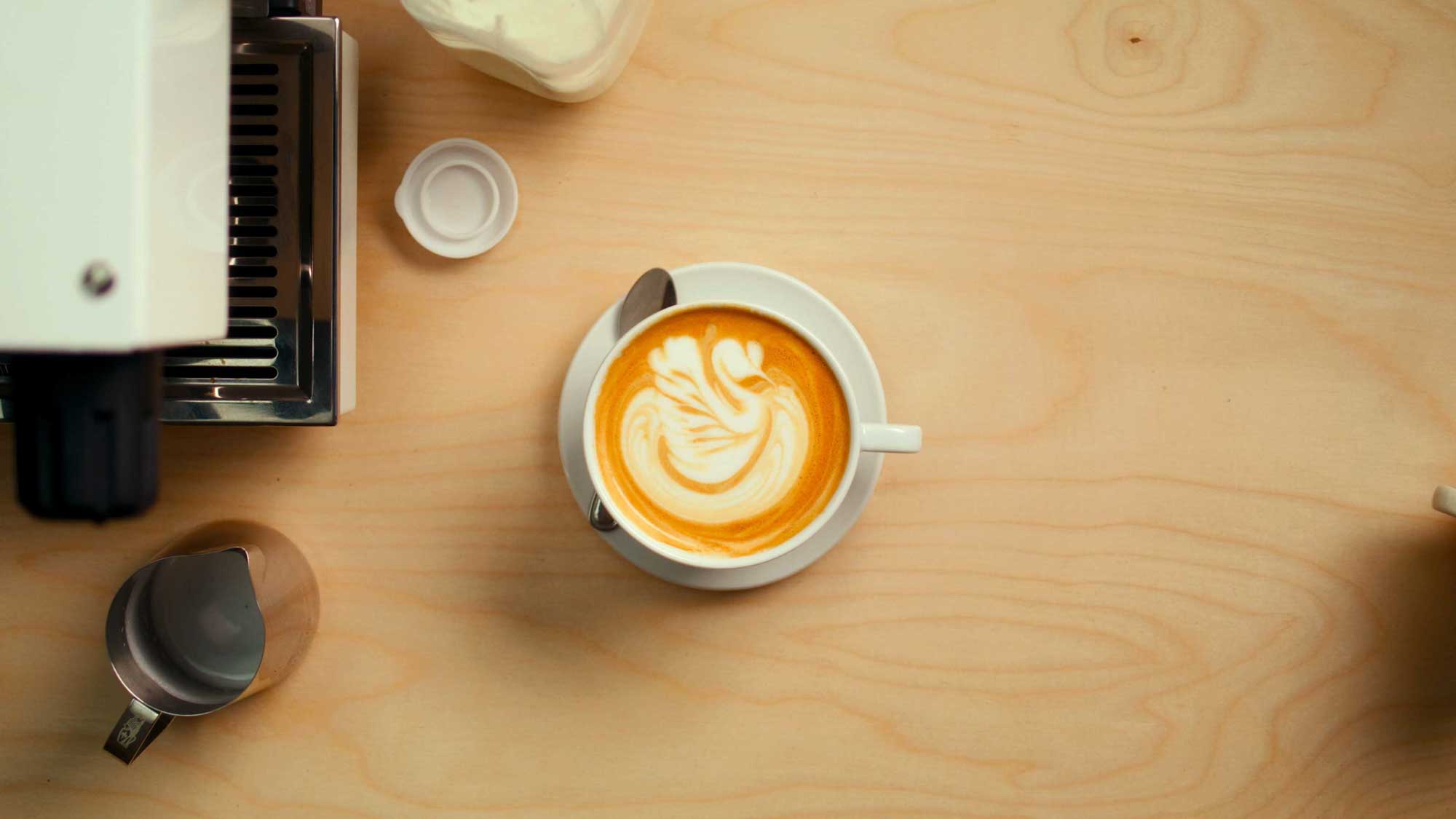 latte swan coffee