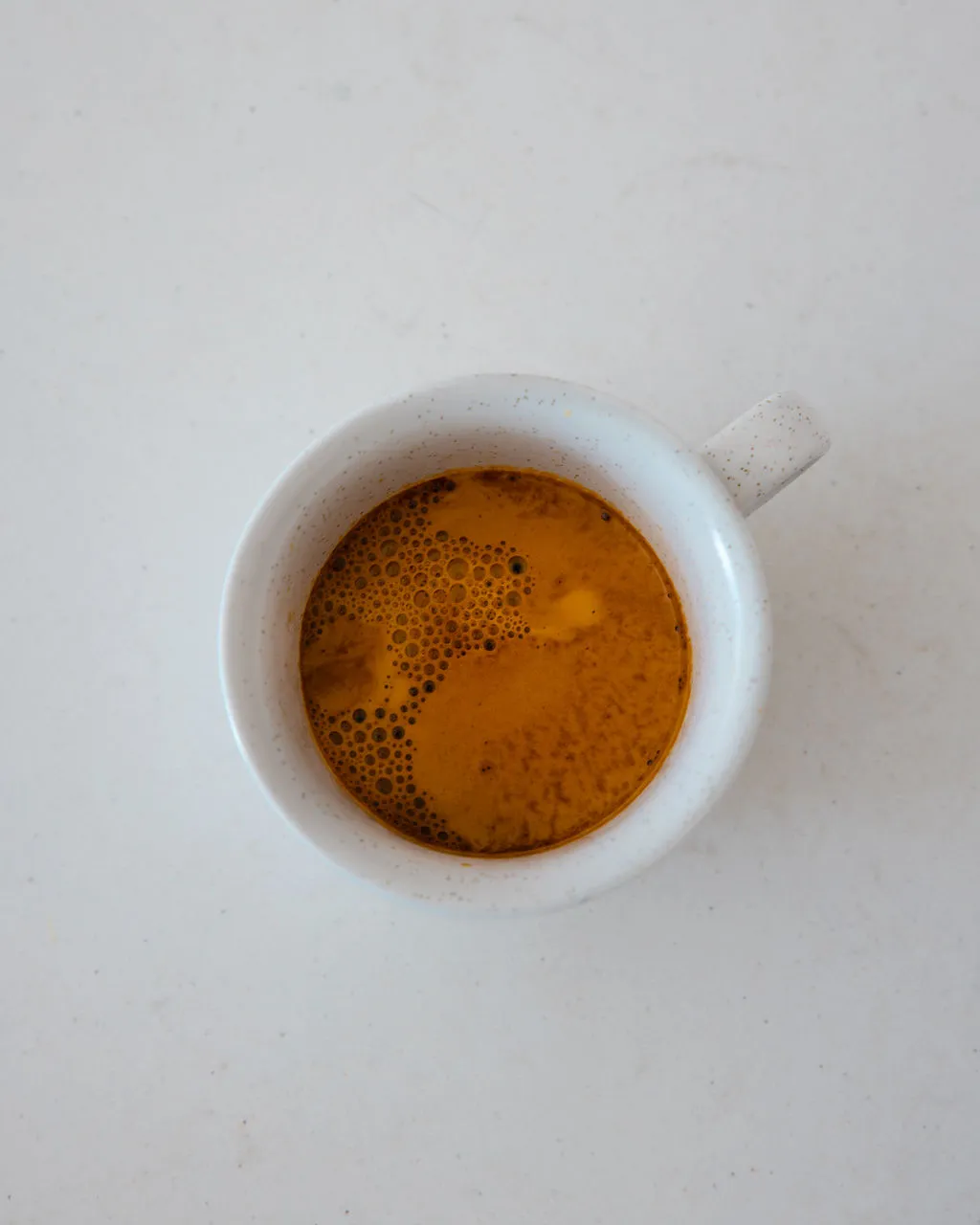 espresso shot from the linea micra