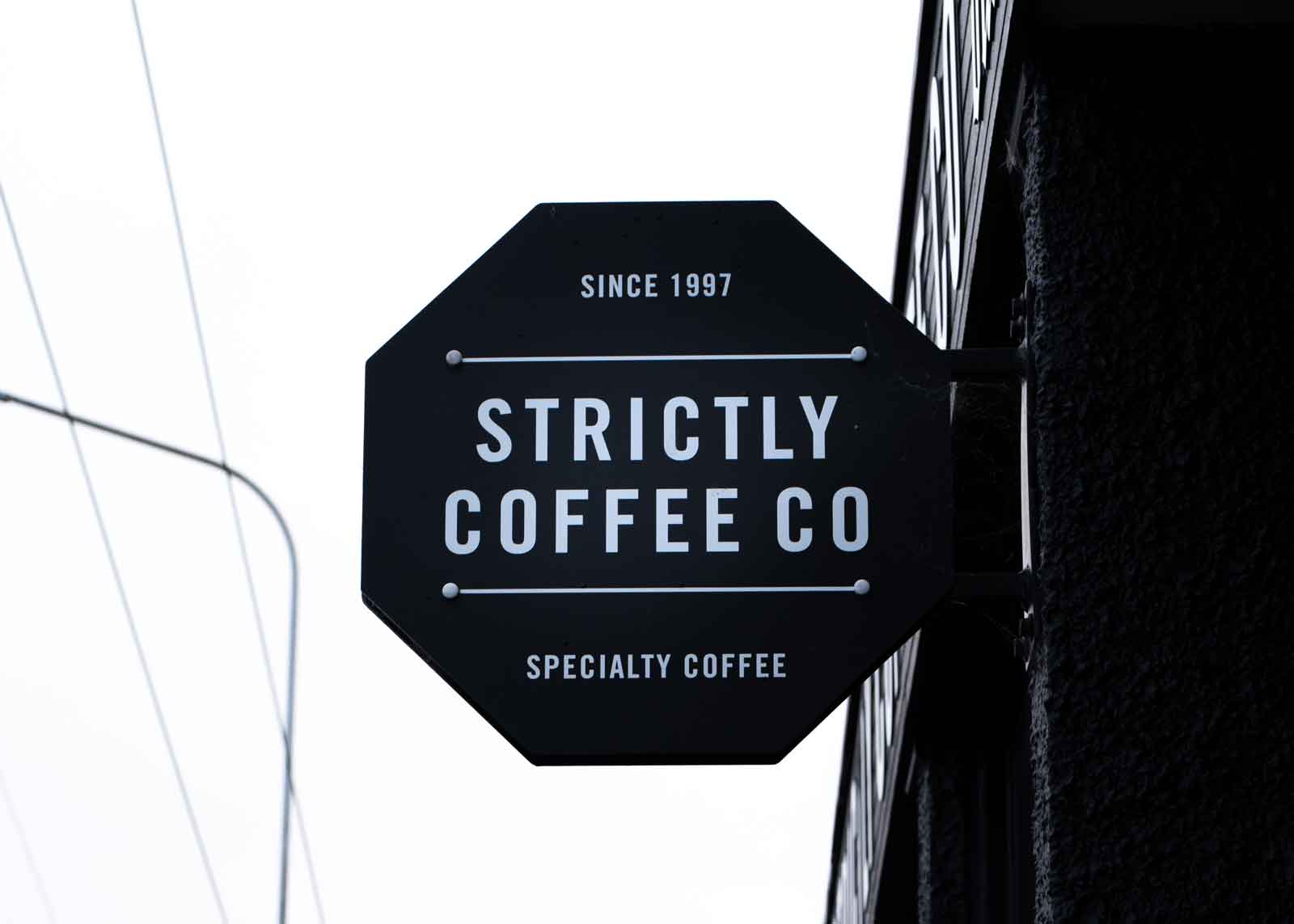 Society Coffee sign