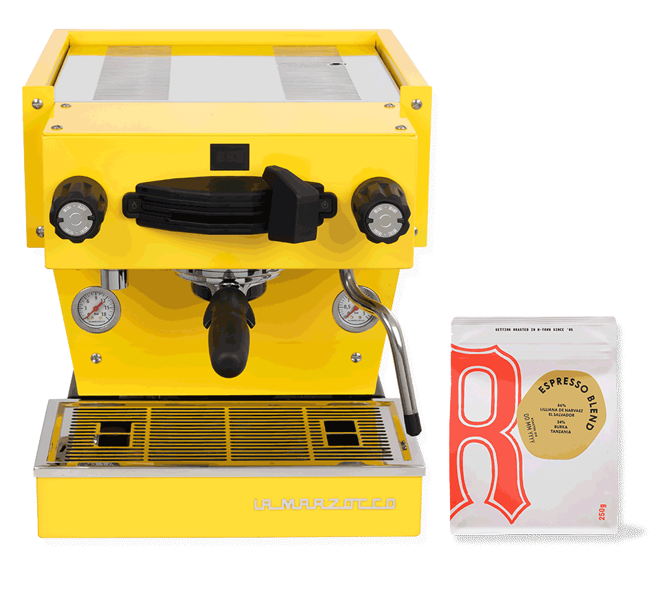 linea mini yellow with rocket offee